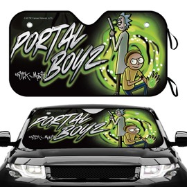 Car Windshield Sun Shade – Foldable Car Sunshade for Front Window, UV & Heat Protection, Keeps Interior Cool, Funny Cartoon Auto Accessory for Cars, Trucks, SUVs