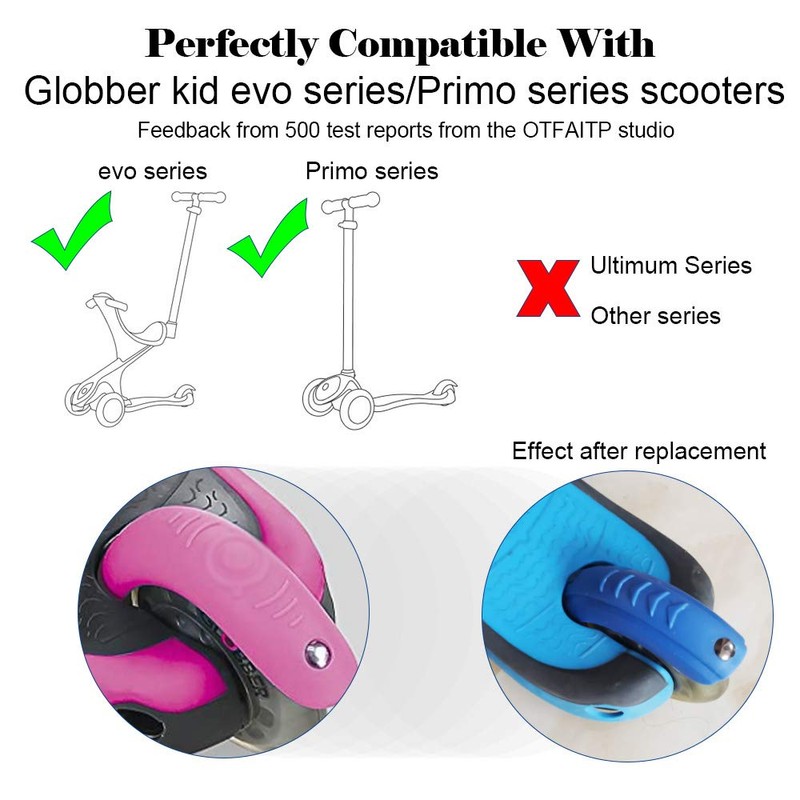 OTFAITP Scooter Brake Compatible With Globber kid Scooter (Rose Red)