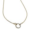 Orphelia Women's Necklace with Pendant Gold-Plated Metal with White Cubic