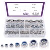 TA-VIGOR 250Pcs Nylon Hex Lock Nuts Assortment Kit, M3 M4