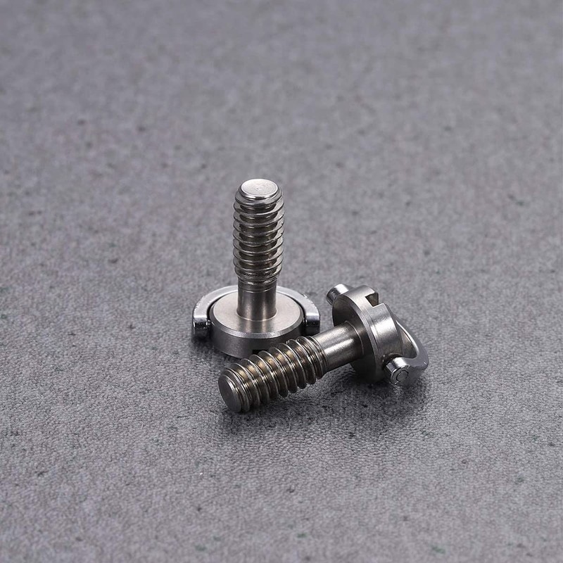 Samcos Camera Fastening Screw, 1/4" Screw, Stainless Steel Material Head
