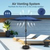Simple Deluxe 7.5ft Patio Umbrella Outdoor Market Umbrella with Push