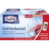 Toppits Gefrierbeutel Vorratspack, 3 Liter, 75 Stück, Standboden, Transparent