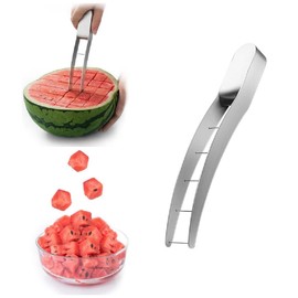 TKMARS Watermelon Cutter Melon Cutter Watermelon Cutter Stainless Steel Suitable for Watermelon, Mango and Other Fruits