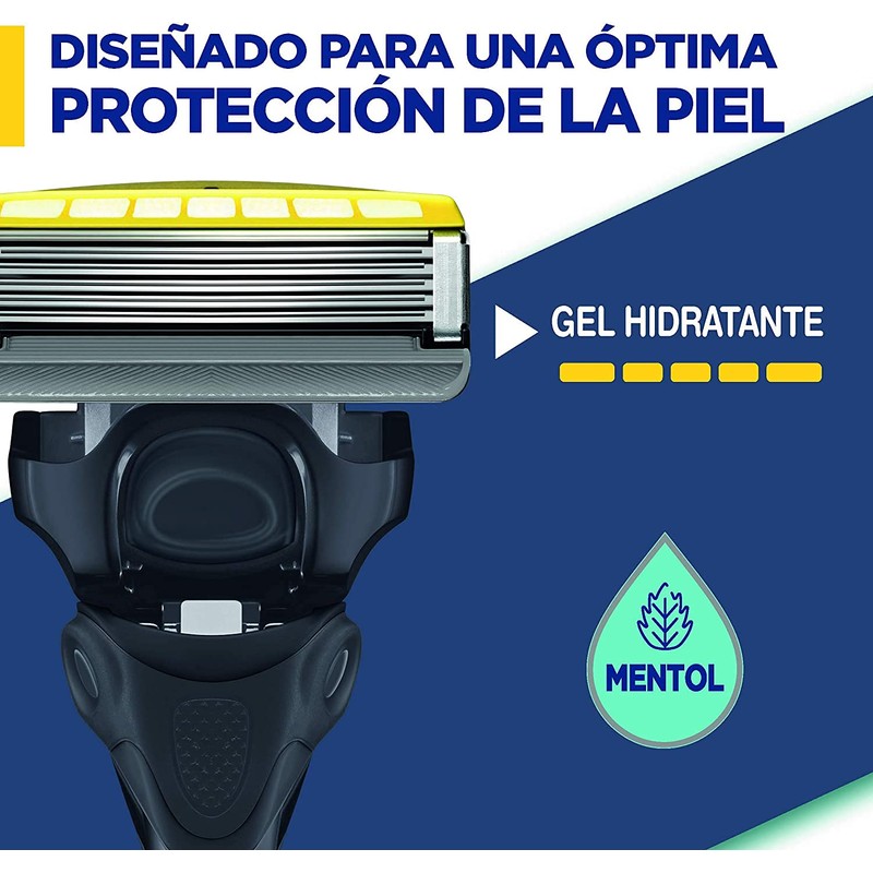 Wilkinson Pack Sword Hydro 5+8 Energizer Mint Razor Blades. 5