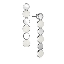 【KJADE】 White Jadeite Jade Silver Earrings《Grade A》《Price：$132》, Sterling Silver, jadeite