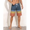 Nonwe Men's Long Board Trunks with Compression Liner Quick Dry