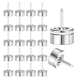 Magnetic Push Pins, 20 Sets Magnet Thumbtack for Board [1s Quick Pin][No Hole Hang Way], Poster and Photo Hangers Push Pin Magnets for Office Supplies Classroom Decoration Walls Bulletin Boards