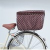 川住製作所(Kawasumi Seisakusyo) 自転車 2段式後カゴカバー KW-51BR ブラウンドット