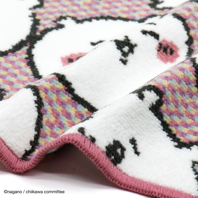 Chiikawa 41-5080250 Full Towel Handkerchief, Pink, Chenille, Packaged, Cute, Approx.