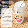 Glass USB-C Portable Blender - 8-Blade Cordless Smoothie Maker &