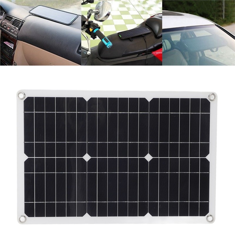 20W 18V Monocrystalline Solar Panel Kit Multifunctional Emergency High Efficiency