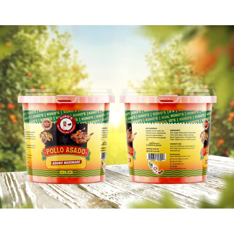 Kuko's M Foods POLLO ASADO ROJO MARINADE - 16 oz