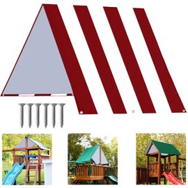 ABCCANOPY 43"X90" Swing Set Replacement Tarp for Playgrounds, Shade Screens (Burgundy/White)