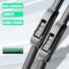 AHWOPS 3 Wiper Front and Rear Wiper Blades for Toyota