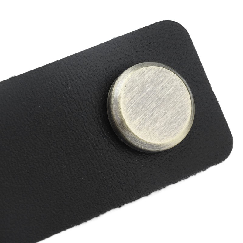 CHEOTIME Leather Handles for Drawers, Modern Leather Cabinet Pulls Simple