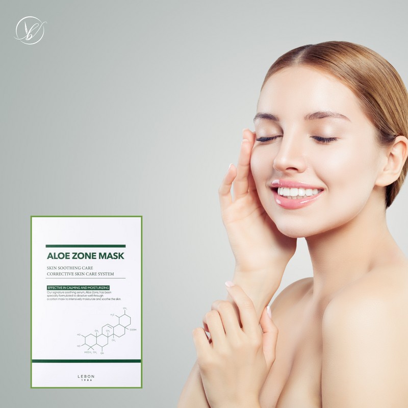 lebon Reborn Aloe Zone Sheet Mask Pack 1 box (5