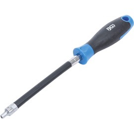 BGS 70020 Flexible Screwdriver with Round Handle E-Profile E4 Blade Length 150 mm