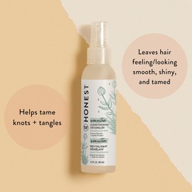 The Honest Company Fragrance Free Conditioning Hair Detangler | Leave-in Conditioner + Fortifying Spray | Tear-free + Hypoallergenic for Sensitive Skin | 4 fl oz