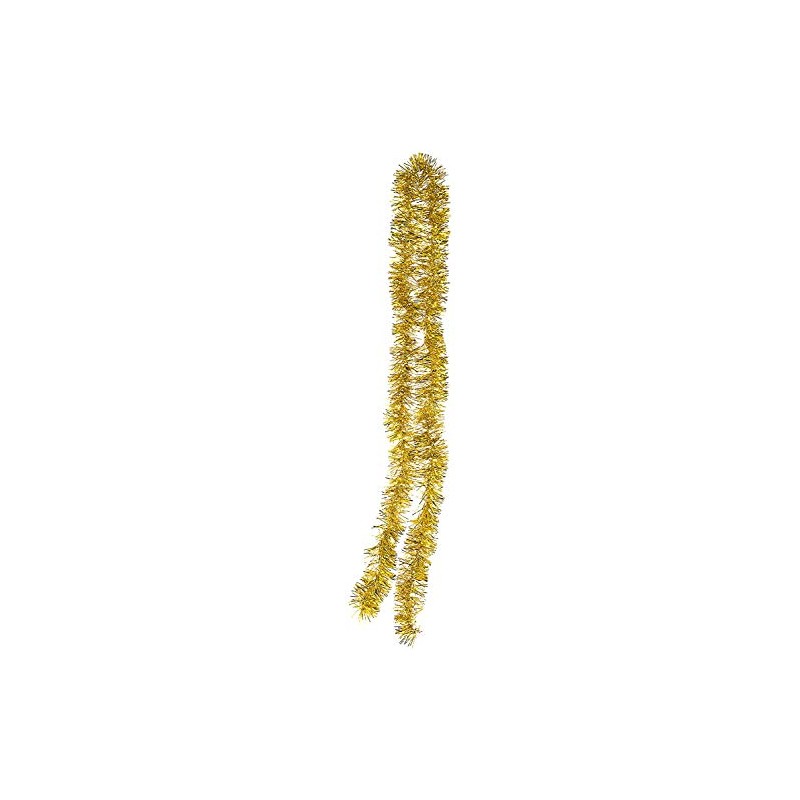 POFET 5 x 2m Gold Metallic Garland Glitter Hanging Decoration