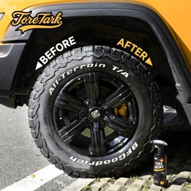 toretark Tire Shine Spray, Ceramic Tire Coating, Not a Dressing, 16 fl oz No Sling/Non-Greasy for Durable Black Wet Tire, Long Lasting UV Protection for Car, Truck & SUV Easy to Apply