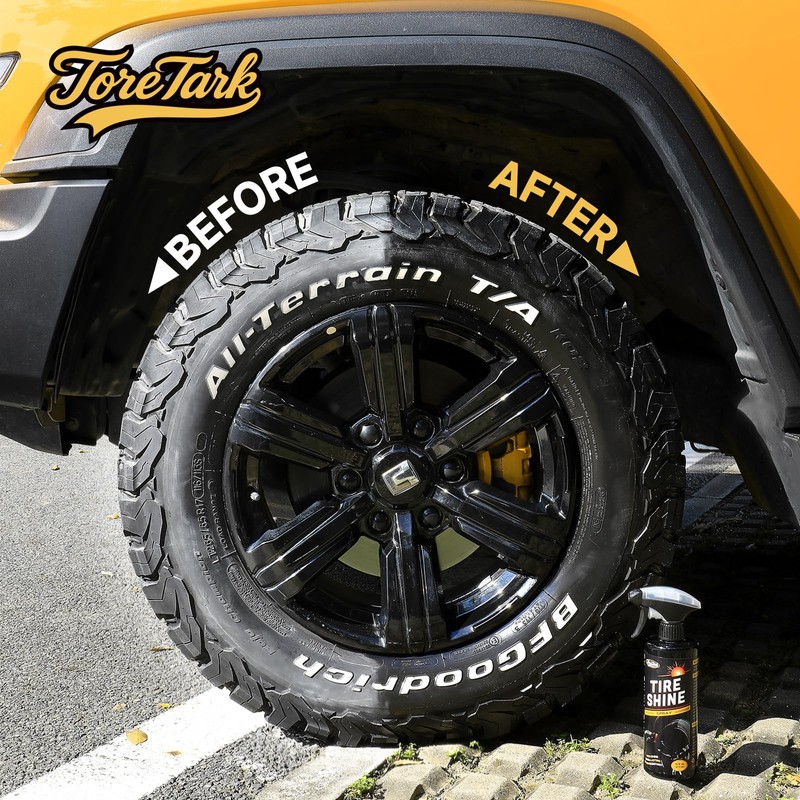 toretark Tire Shine Spray, Ceramic Tire Coating, Not a Dressing,