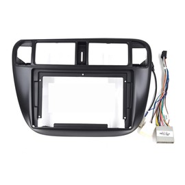 9'' Car Radio Stereo Fascia Frame Panel Trim Bezel with Power Harness Cable for Honda Civic (EJ/EK/EM) 1995-2001 Mounting Kit RHD