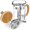 Coffee Culture Bamboo Size: 350Ml French Press/Plunger, Brown, PLNG350-BM
