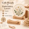 PXIRQ 2-Pack Embroidery Hoop Display Stand – 2‑Tier Grooved Frame
