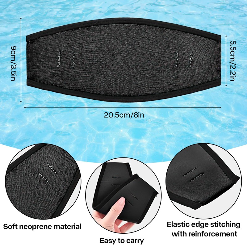 3pcs Diving Mask Strap Neoprene Mask Strap Diving Goggles Diving