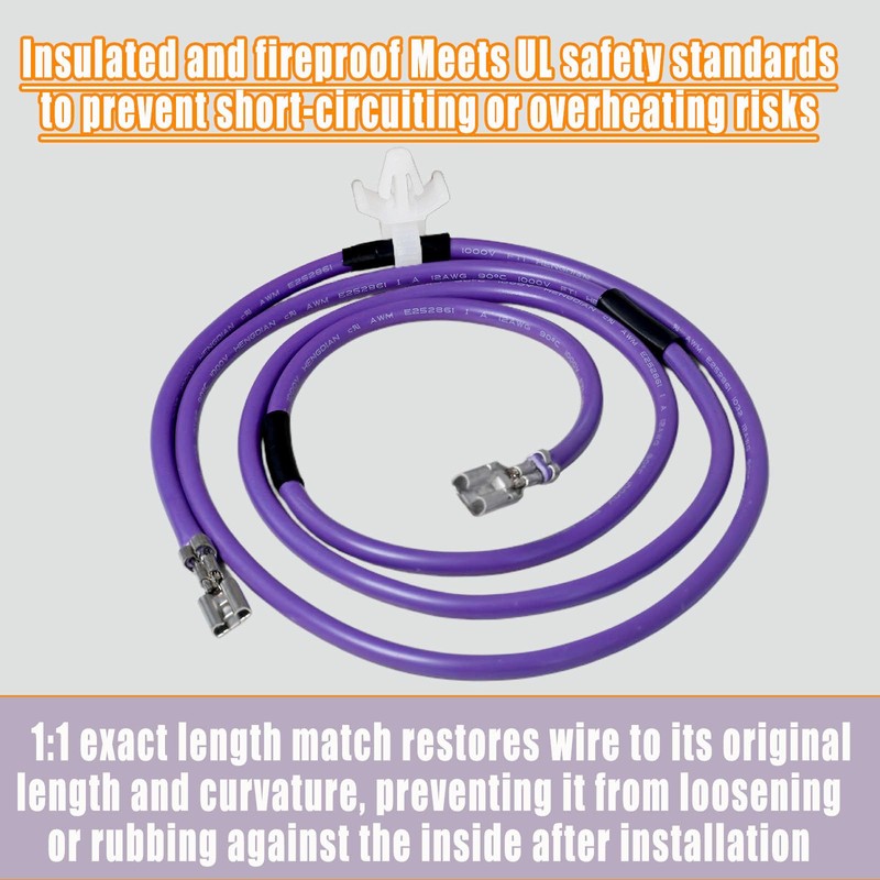 WE49X37037 Dryer Heater Wire Replacement for OEM GE & Hotpoint