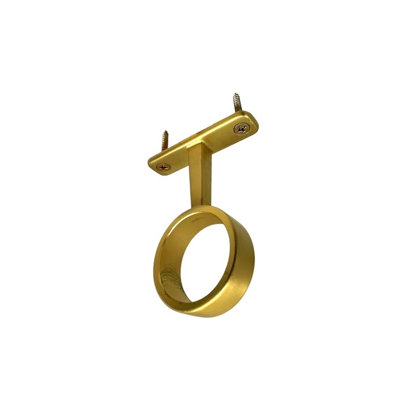 Desunia Die-Cast Mid Hanger for Satin Brass Round Closet Rod