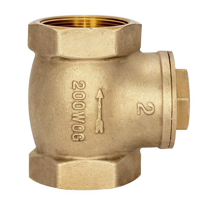 Eastman Brass Swing Check Valve, 2 Inch IPS, Brass Plumbing