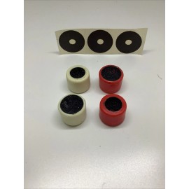 High Skore 4 Pool Cue Stick Scuffers,Shapes Cue Tips, Double Sided , Plus Free Table Spots!