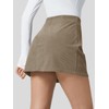 Wenrine Womens Mini Skirt High Waisted Corduroy Basic Casual A-line