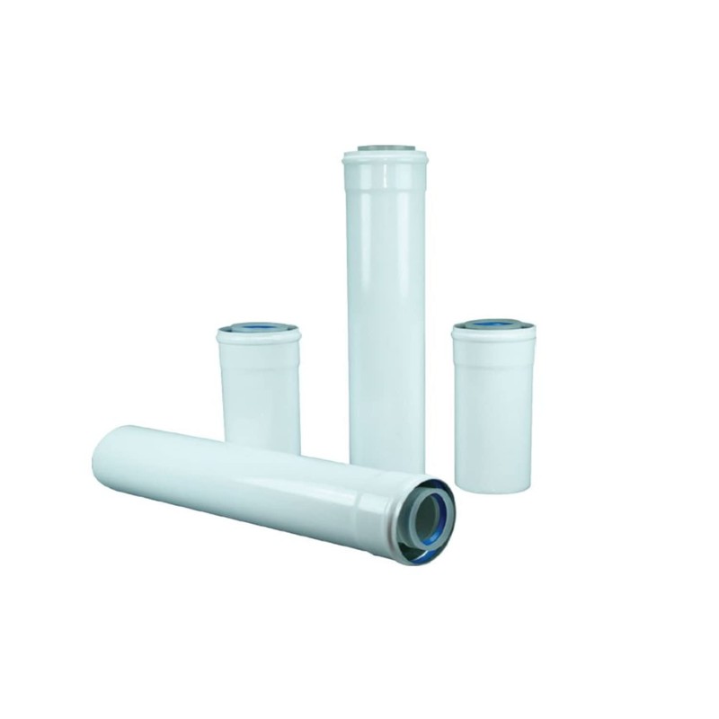 Uzman-Versand, Concentric Exhaust Pipe/45° Bend, Diameter 60/100 mm, Elbow, Angle,