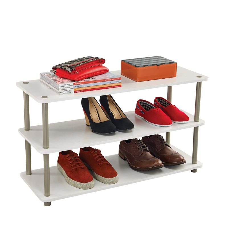 ClosetMaid 3-Tier Shelf Organizer Unit for Shoes, Accessories, Hats, Purses,
