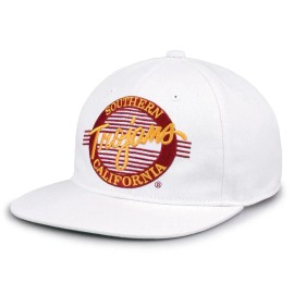 USC Trojans Retro Circle Snapback Hat - Hats, The Game