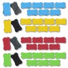 36 Erasers (4 colors: red, blue, yellow-green) with magnets Mon