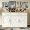 Vongrasig Buffet Cabinet with Storage, 43” Farmhouse Coffee Bar Cabinet