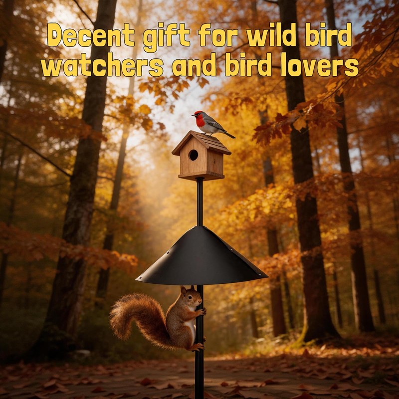 Squirrel Baffle for Bird Feeder Pole, Squirrel Guard Defender, Squirrel