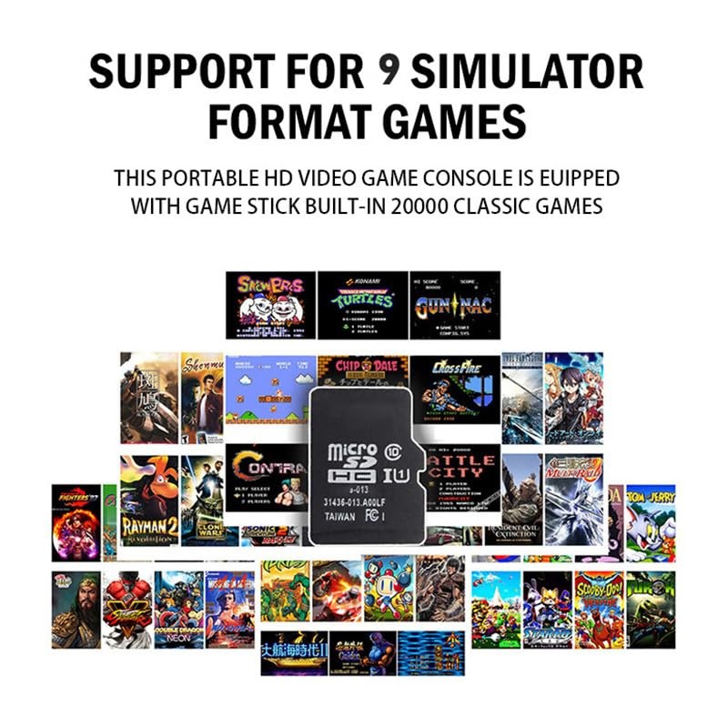 Bewinner M8 Wireless Retro Game Console Upgraded, 20,000+ Games /