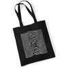 Joy Division Unknown Pleasures Jute Tote Bag Black, black