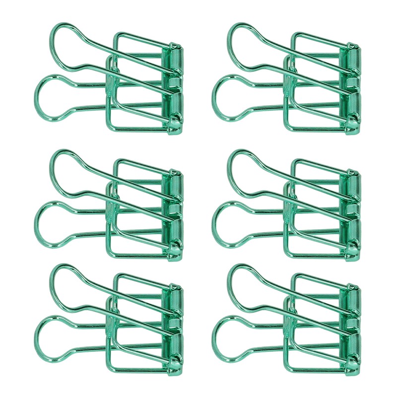 19mm 80pcs Binder Clips Strong Clamping Force Metal Hollow Tail