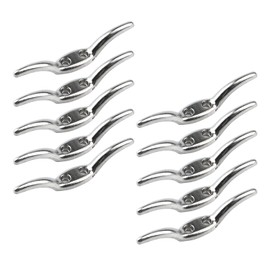 Meprotal 10pcs Blinds Cord Cleats, Metal Blind Cord Safety Rope Cleat Holder with Screws for Window Blinds Roman Shade Curtains Sun Shades Ropes