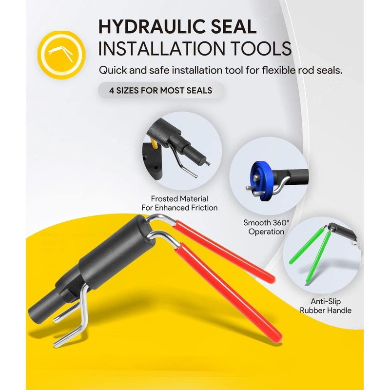 CTcar Professional Hydraulic Seal Assembly Tool Set (6 Pieces) for