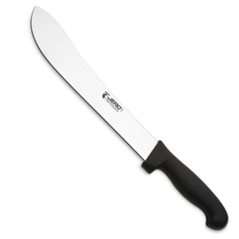 Jero Professional Series 10 Inch Butcher Knife - Traditional Style Blade - Large Easy Grip Handle - German High-Carbon Stainless Steel - Made in Portugal