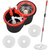 Colorful 360° Spin Mop and Bucket Set with 3 Microfiber