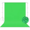 Green Screen Backdrop 2.1x3m - Thickened Chromakey Cloth, Foldable &