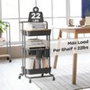 DTK 3 Tier Rolling Cart Uility Cart with Cover Board,